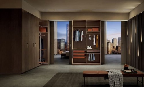 Pakaian Olahraga Premium & Activewear Wardrobe Minimalis Modern dari Nuomi Living yang Elegan